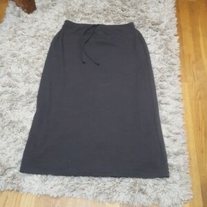 Floor Length Gray Skirt